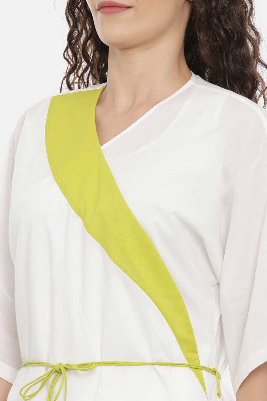 White Top & Short Nightwear Set With Overlay