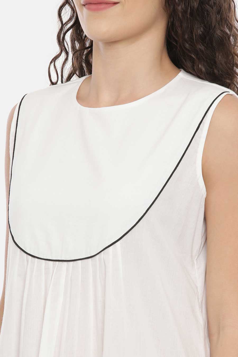 White Dress & Overlay Nightwear Set
