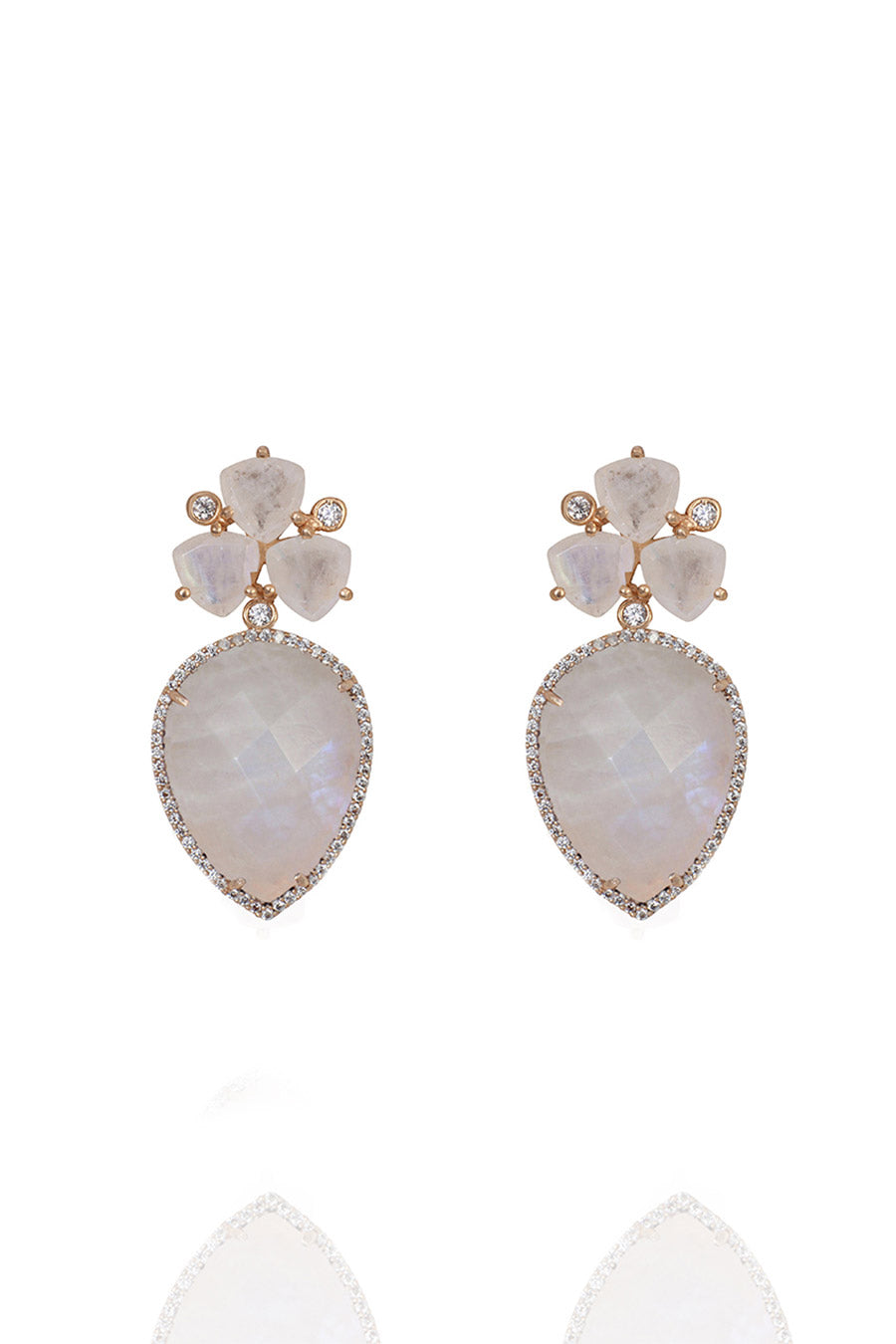 Pearl Cela Moonstone Earrings