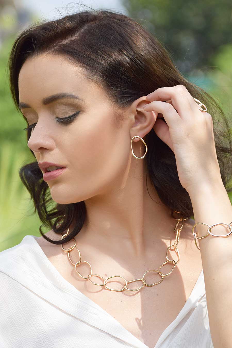 Grecian Goddess Link Necklace