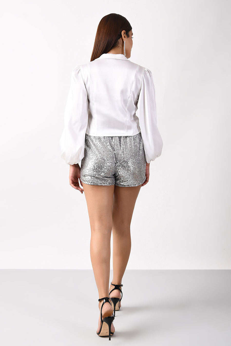 Silver Shimmer Shorts