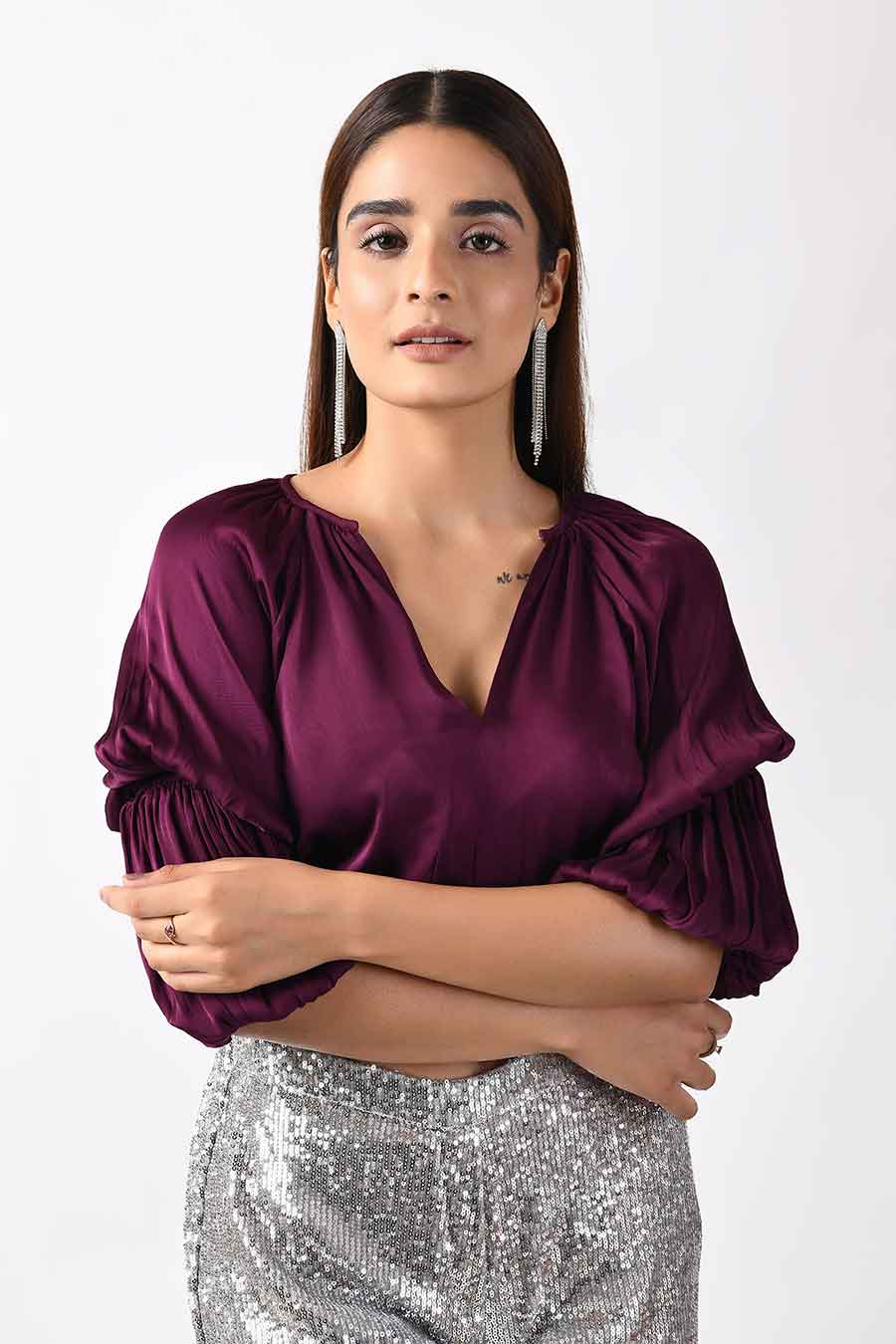 Oh-So-Pretty Mauve Short Top