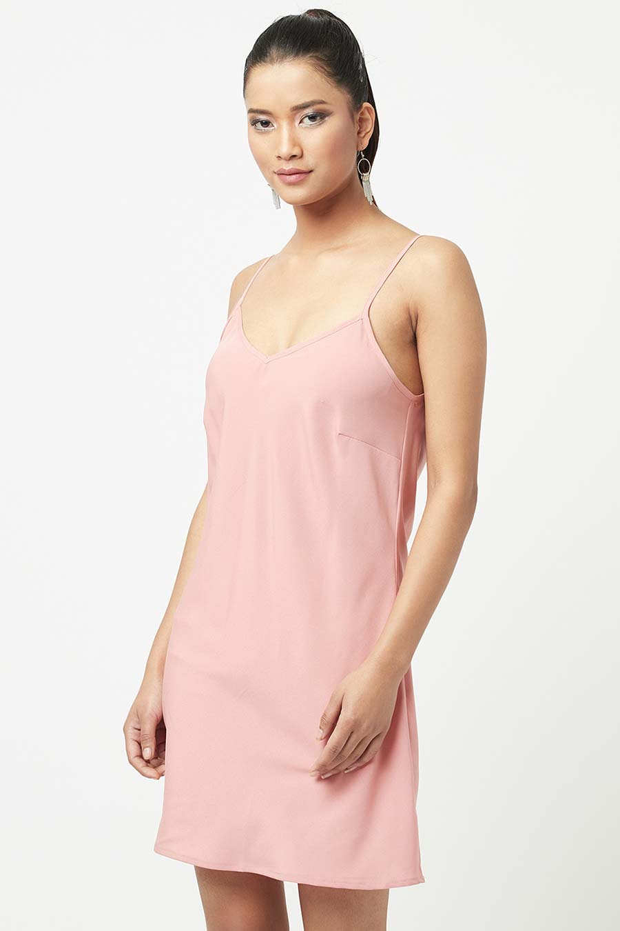 Sequin Embroidered Pink Dress