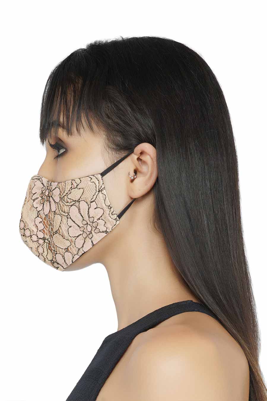 Multi-Colored Lace 3 Ply Mask