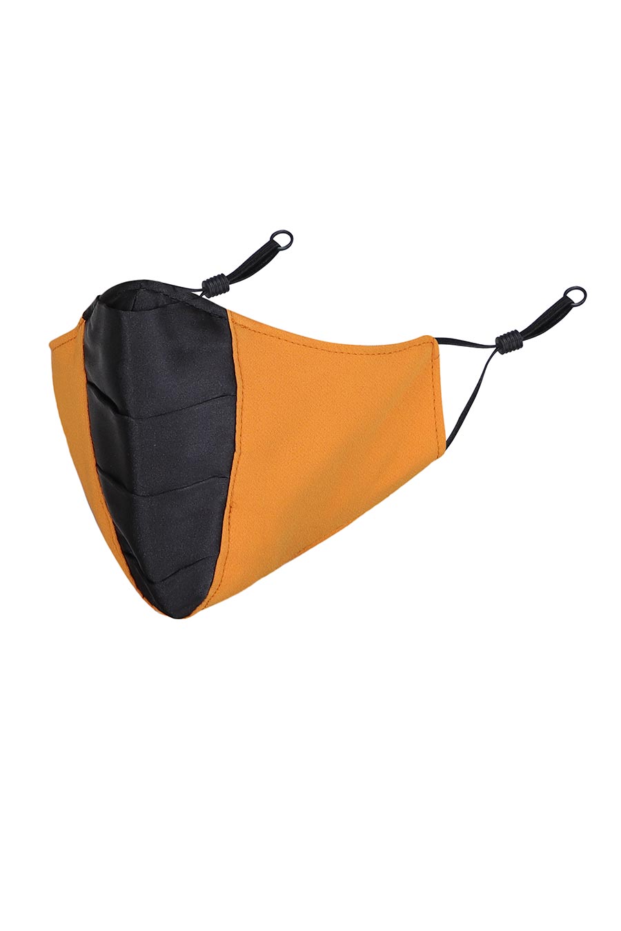 Orange & Black 3 Ply Mask
