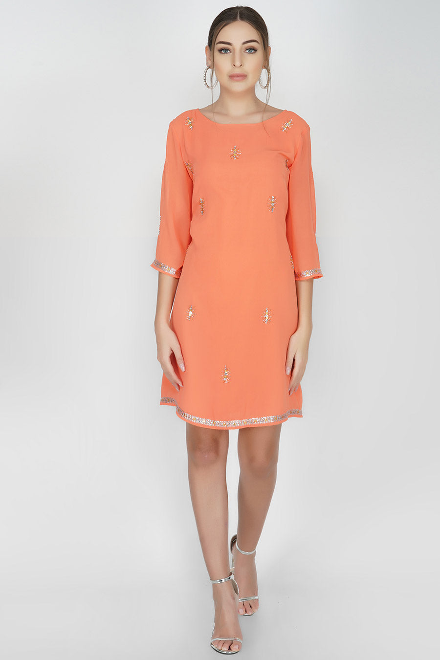 Tangerine Constellation Dress