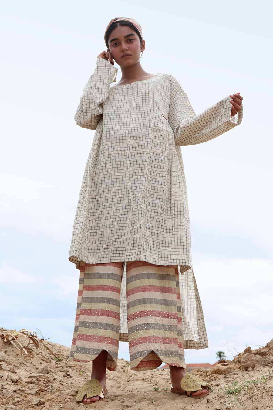 Multicolor Handwoven Sara Pants