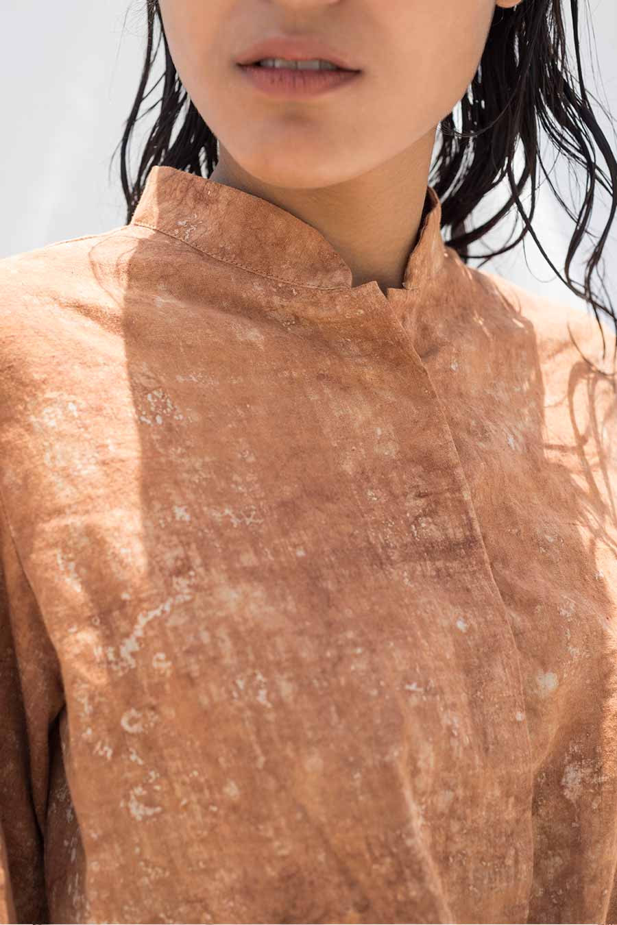 Rust Ambar Wrap Top