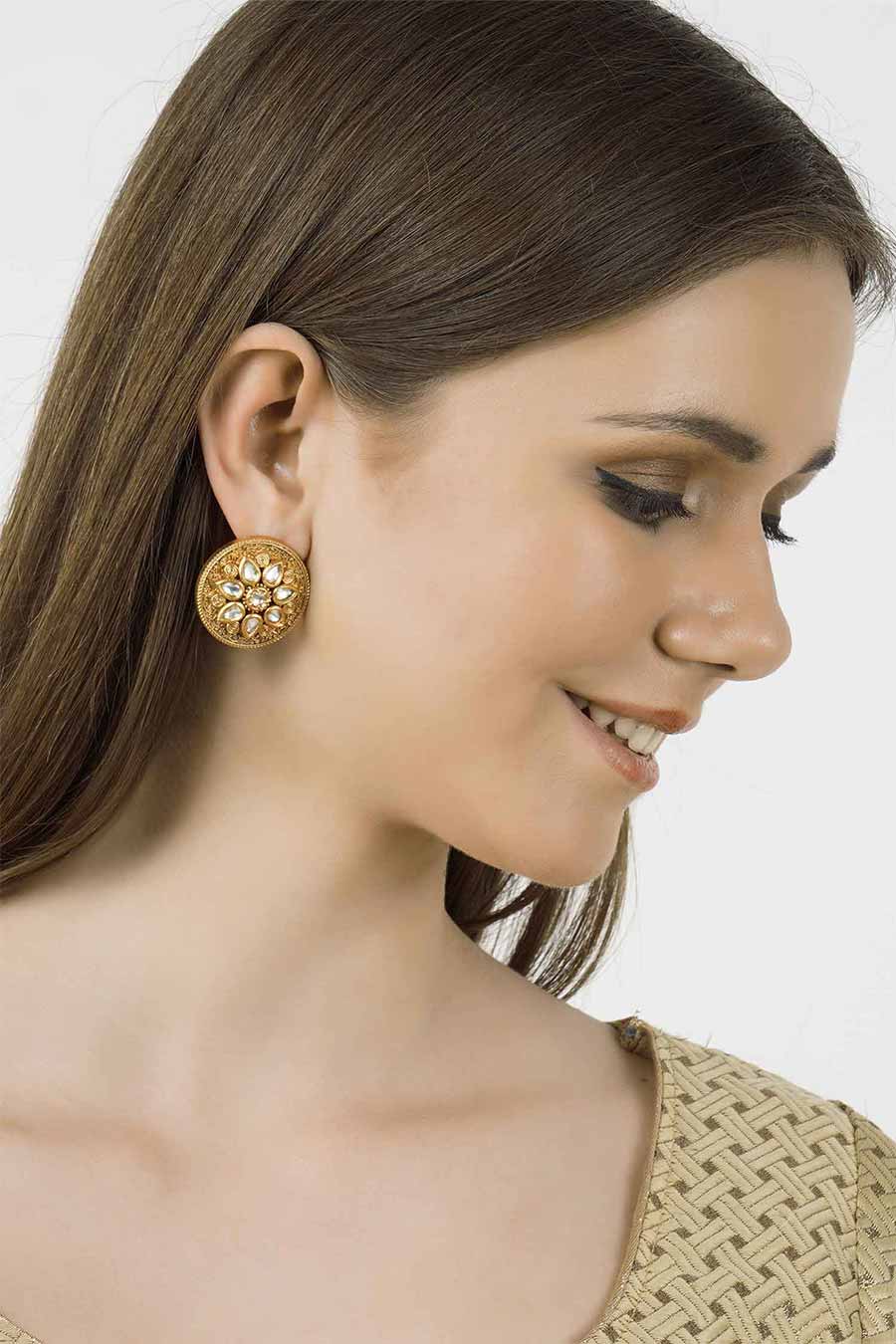 chhavi s jewel chhavi cj1 gold plated kundan studs earrings 1