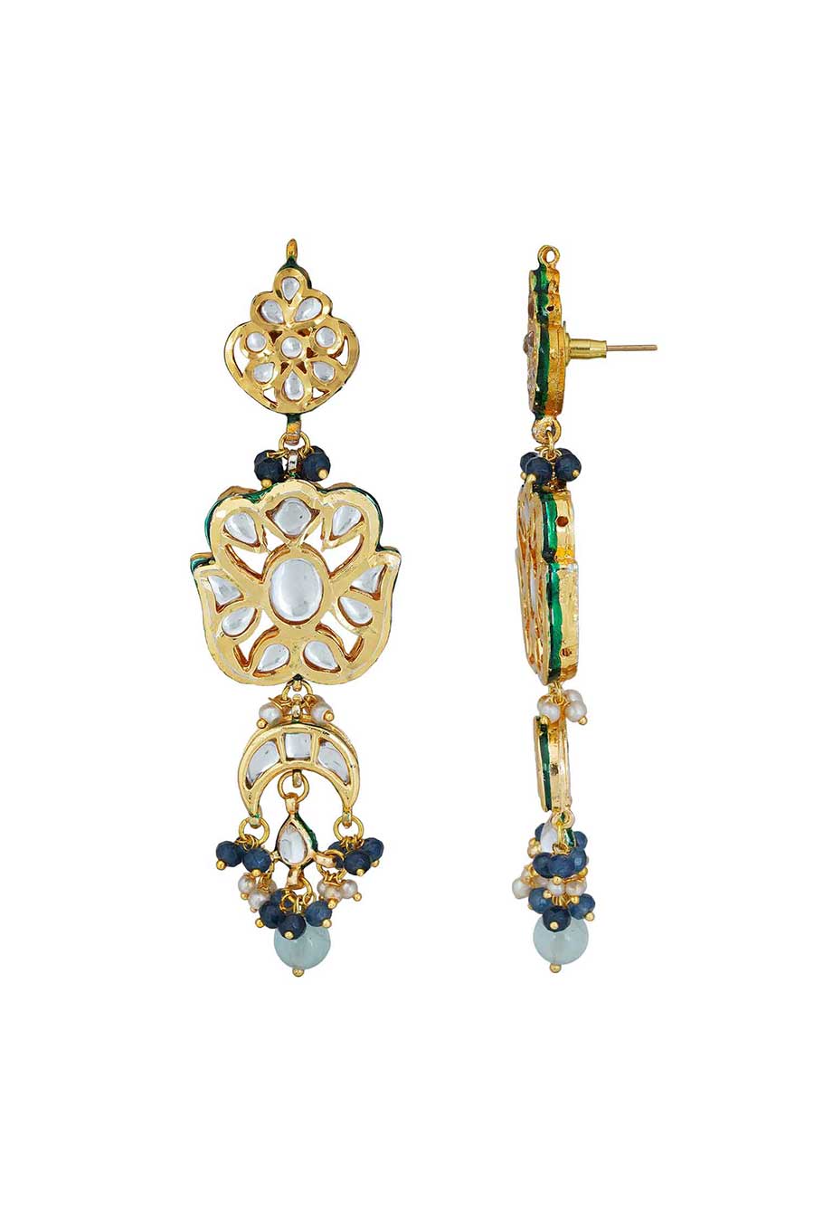 Gold Plated Kundan Choker & Earrings Set