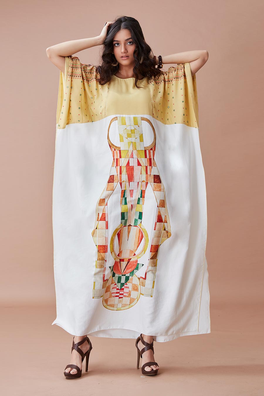 Aahi Circa White Kaftan Dress