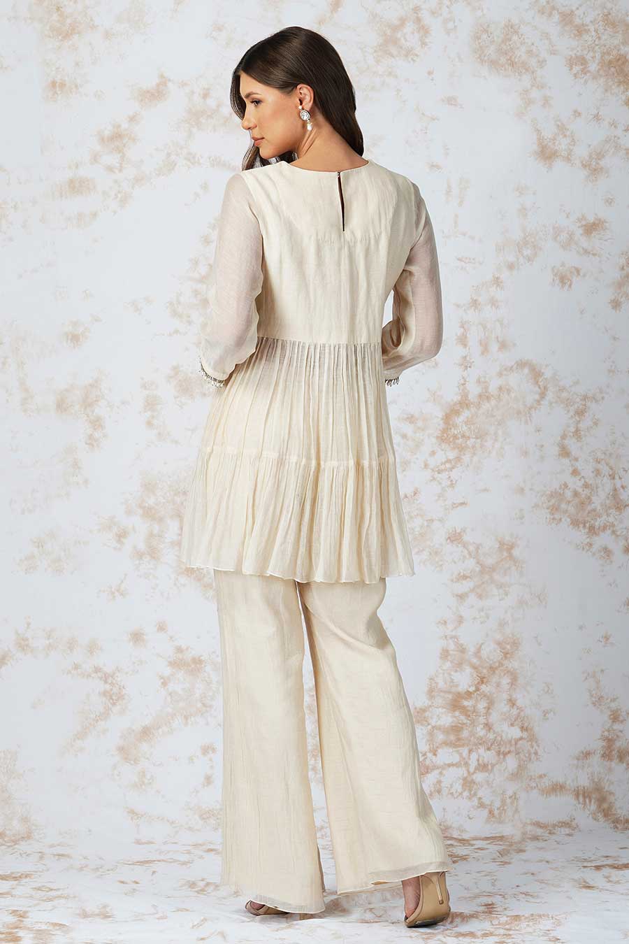 Baroque Work Ivory Co-Ord Set