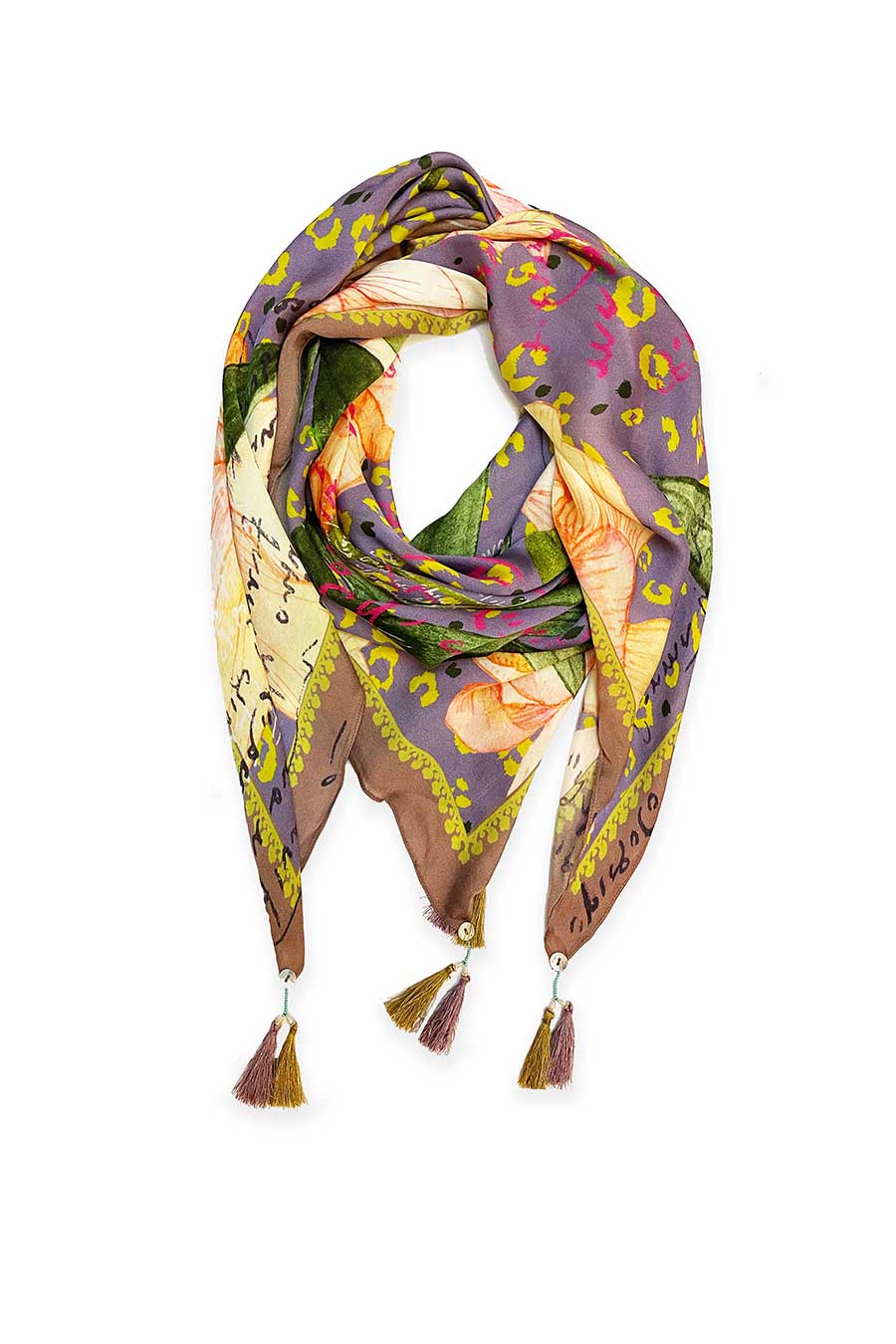 Multicolour Floral Print Scarf