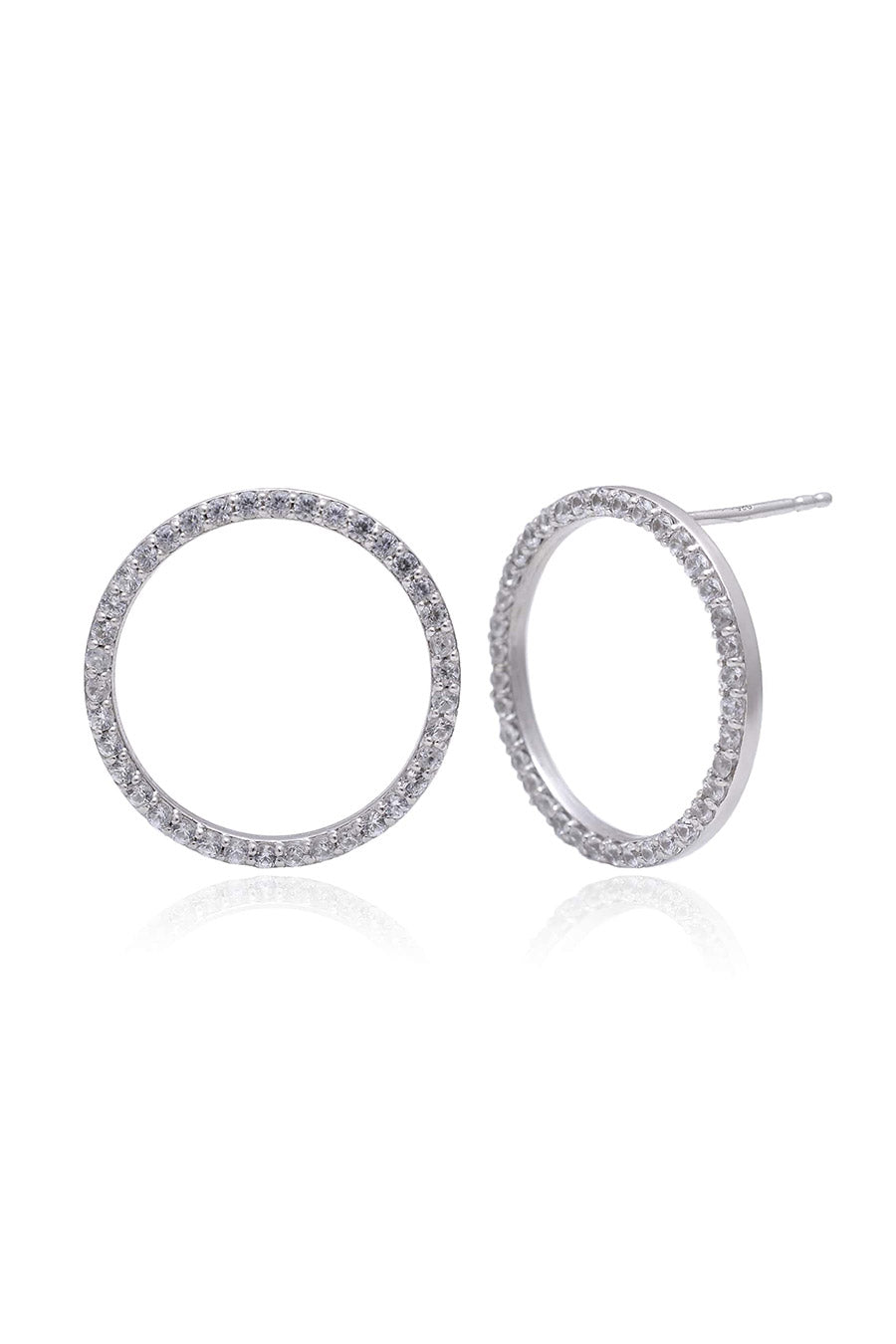 Circle of Life Silver Earrings in 925 Silver