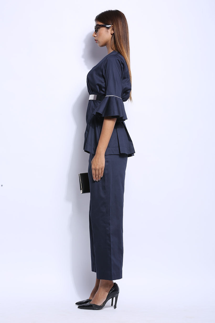 Navy Blue Formal Jacket Top