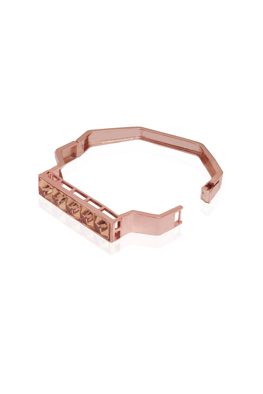 Golden Tan - Gold Swarovski Kada Bracelet