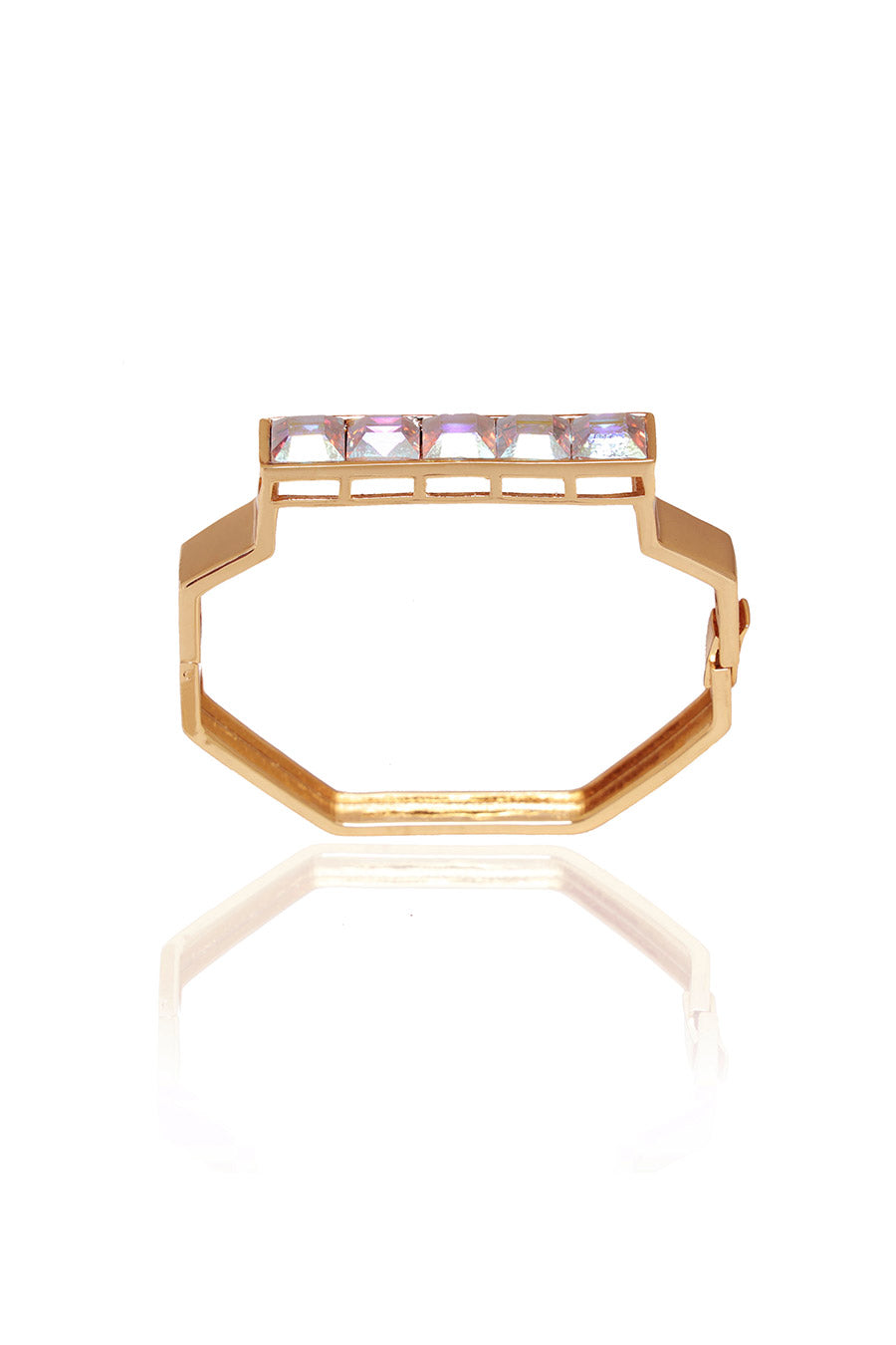 Golden Tan - Reflective Swarovski Kada Bracelet