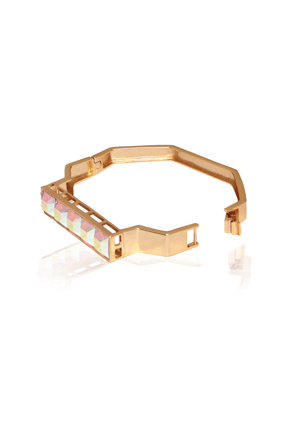 Golden Tan - Reflective Swarovski Kada Bracelet