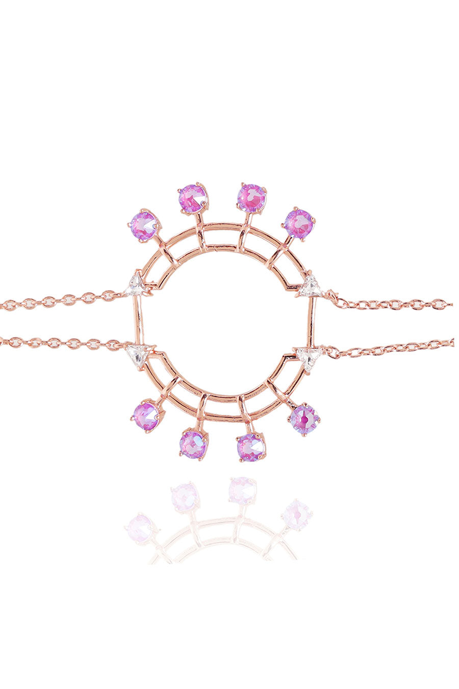 Colored Popsicles - Lilac Swarovski Tennis Bracelet