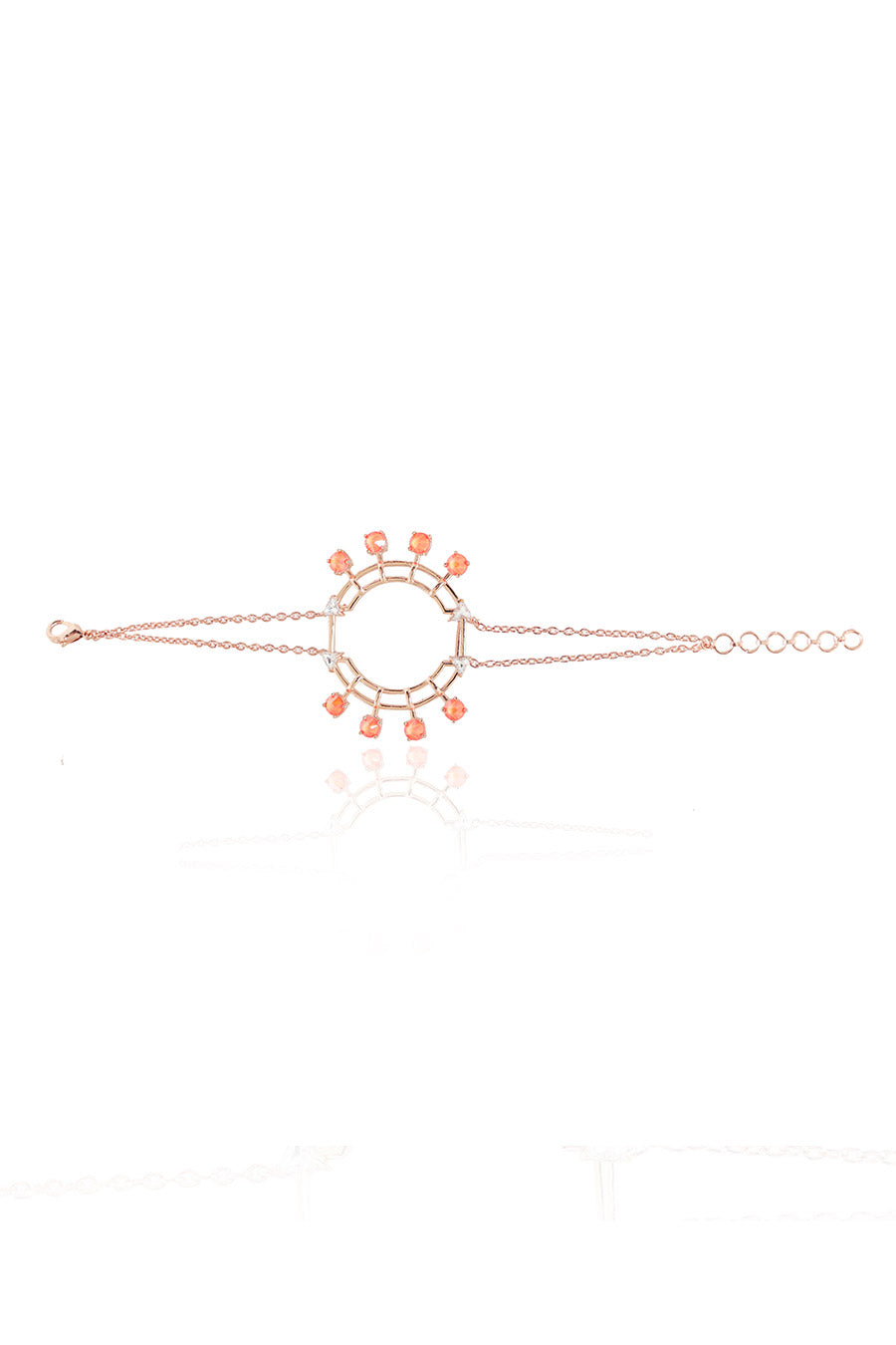 Colored Popsicles - Orange Swarovski Tennis Bracelet