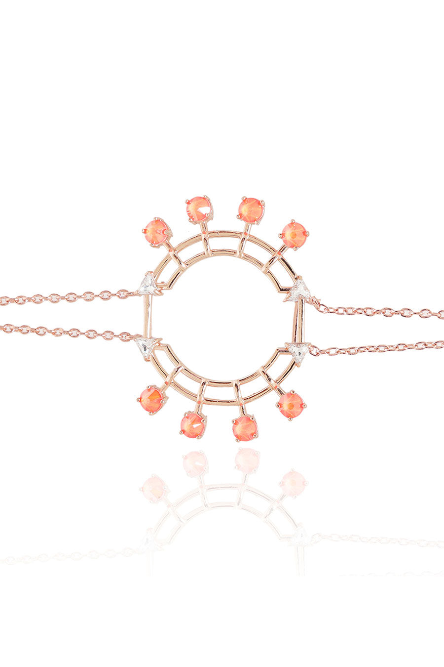 Colored Popsicles - Orange Swarovski Tennis Bracelet