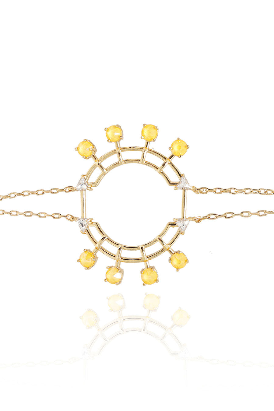 Colored Popsicles - Yellow Swarovski Tennis Bracelet
