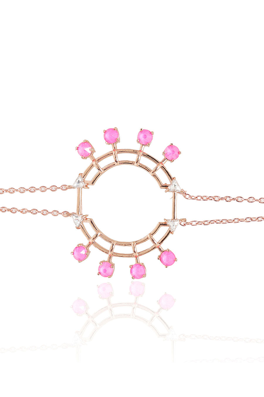 Colored Popsicles - Pink Swarovski Tennis Bracelet