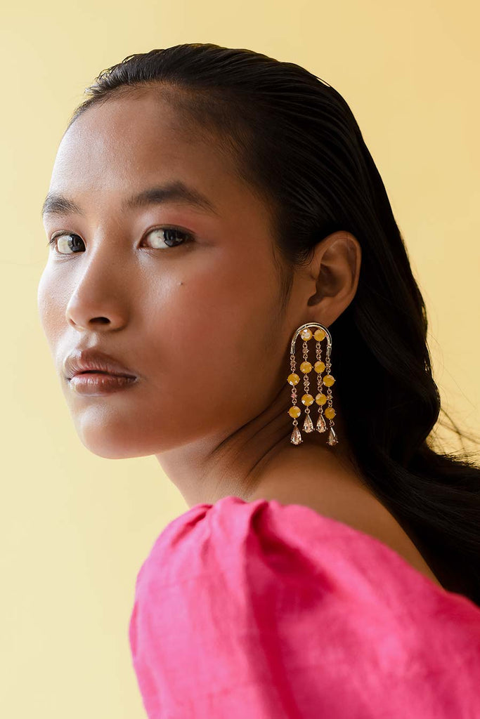 Esme gold drop earrings sale