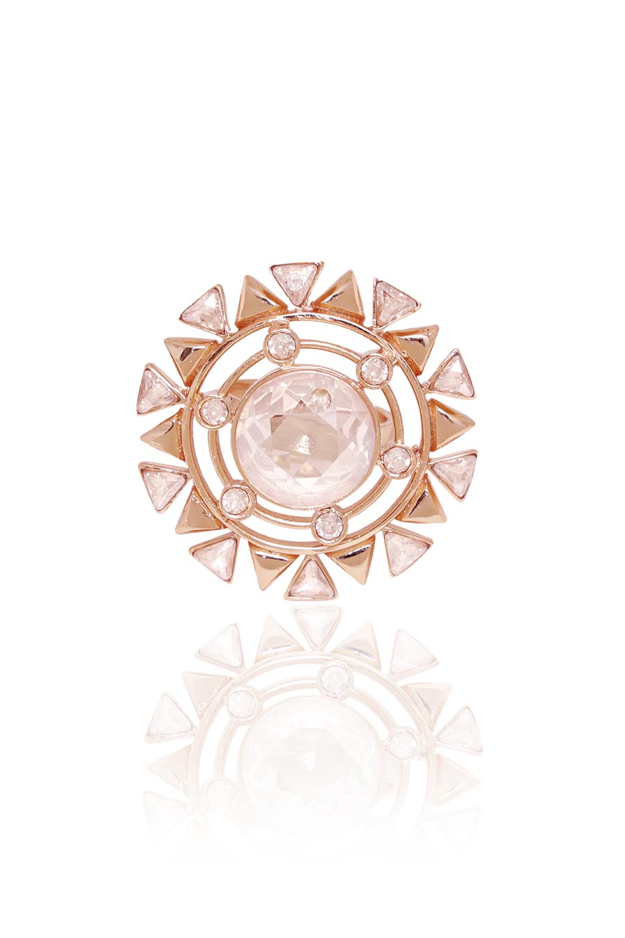 Blooming Daisy - Rose Gold Swarovski Cocktail Ring