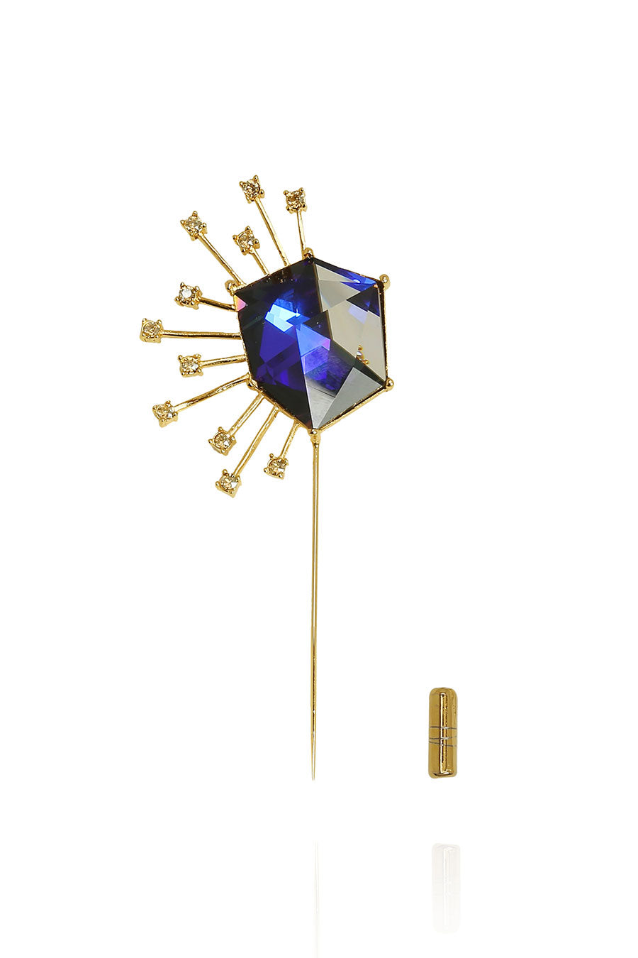 Rose Gold & Swarovski Evian Lapel Pin