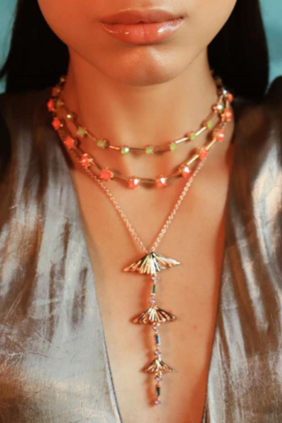 Orange Swarovski Maris Choker