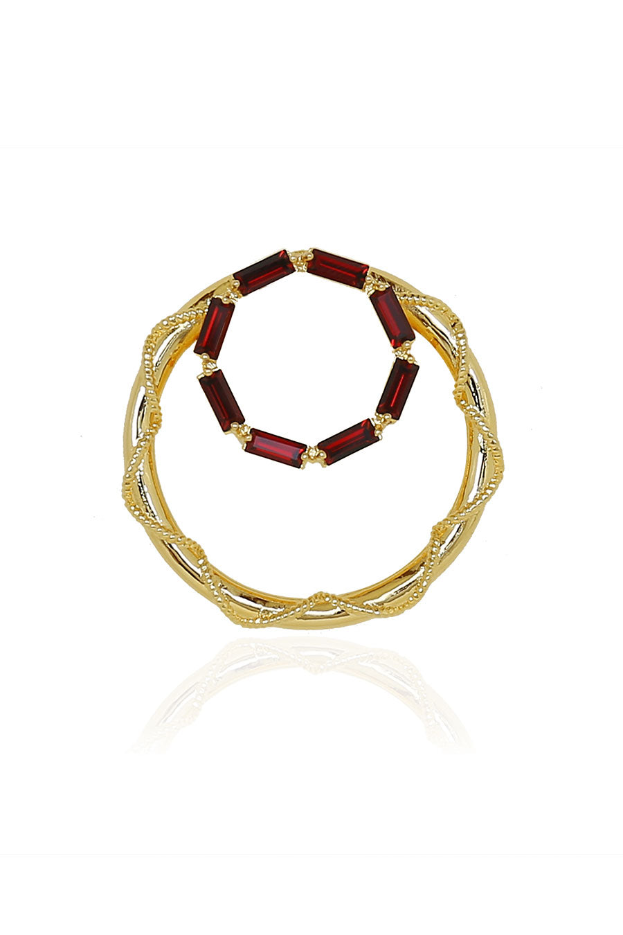 Red Swarovski Muriel Earrings
