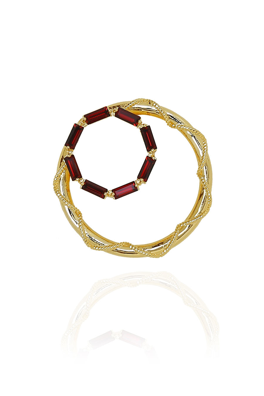 Red Swarovski Muriel Earrings