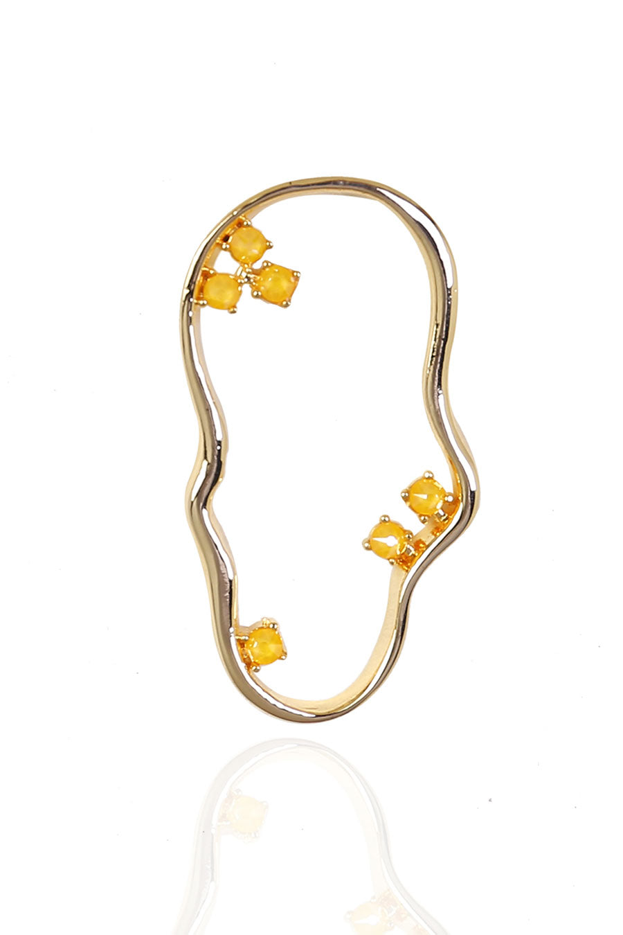 Yellow Swarovski Kai Dangler Earrings