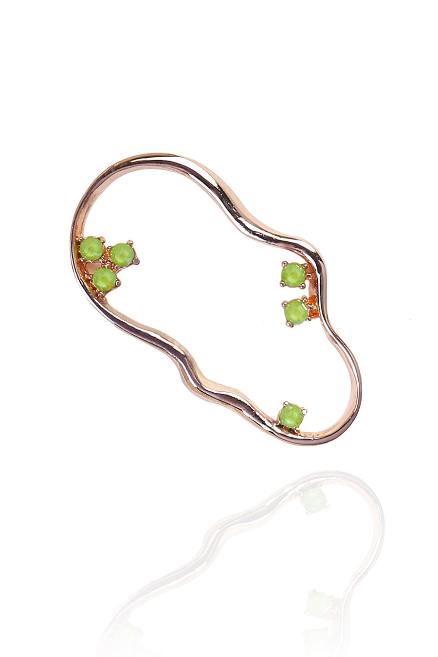 Green Swarovski Kai Dangler Earrings