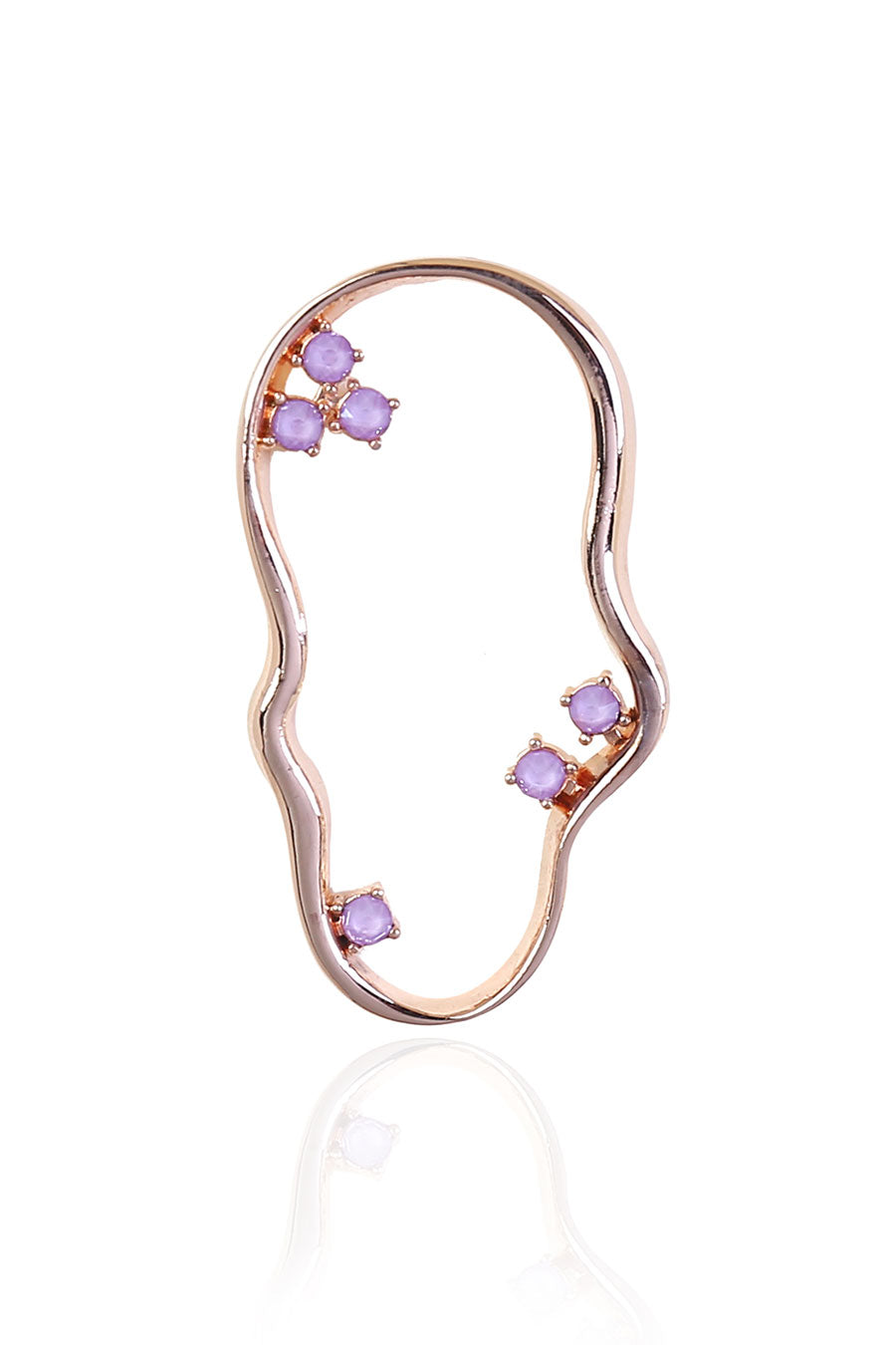 Purple Swarovski Kai Dangler Earrings