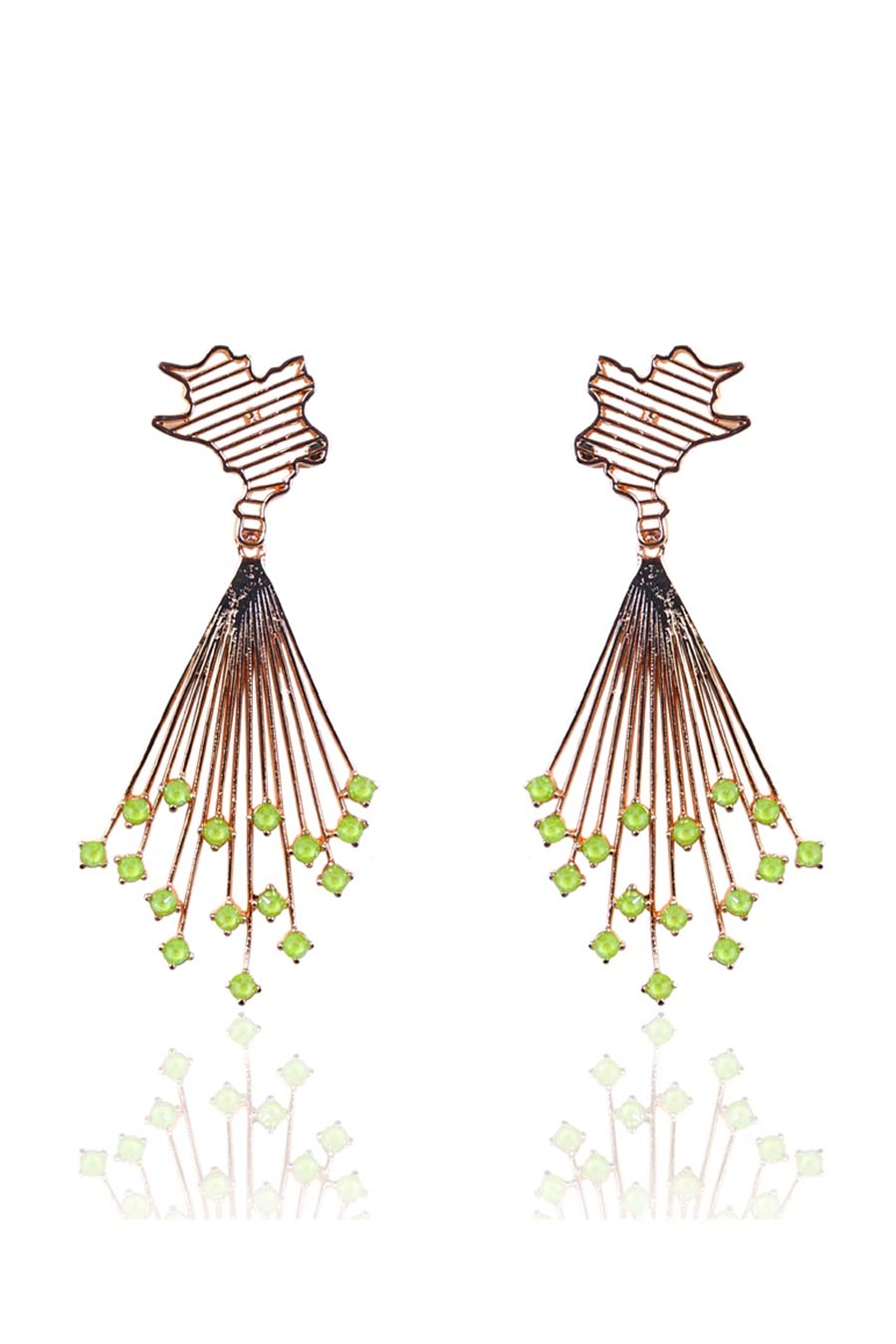 Green Swarovski Marcelline Earrings