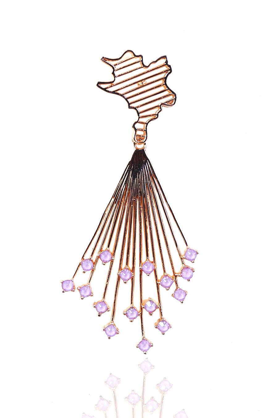Purple Swarovski Marcelline Earrings