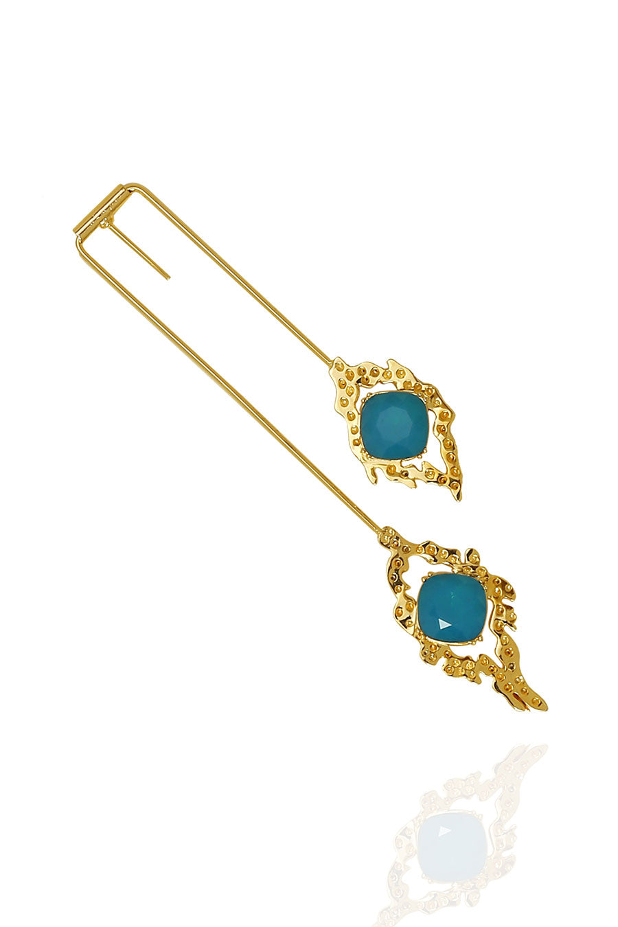 Blue Swarovski Athena Earrings