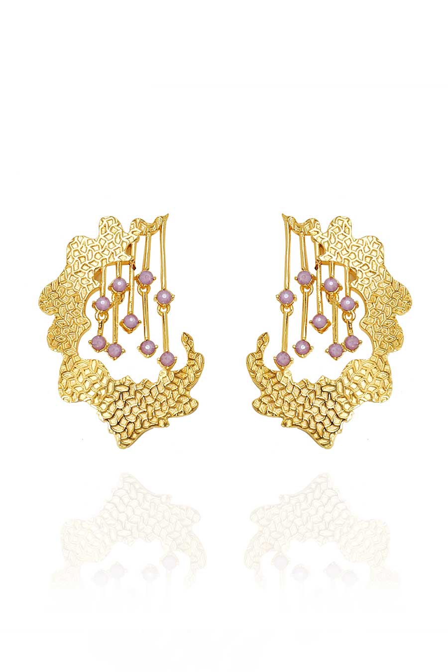 Purple Swarovski Adella Earrings