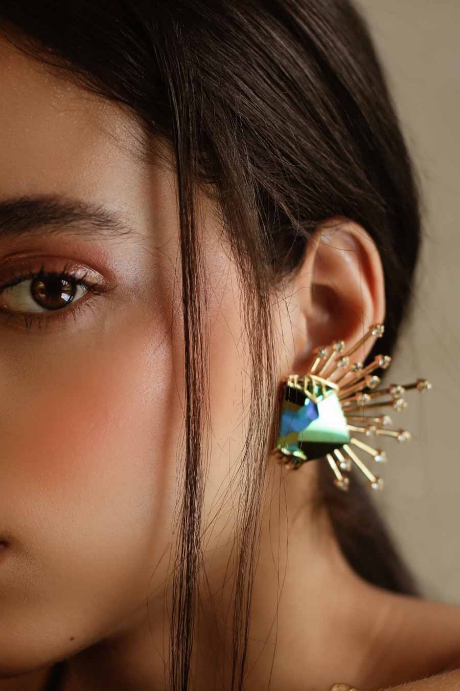 Multicolor Swarovski Mishell Stud Earrings