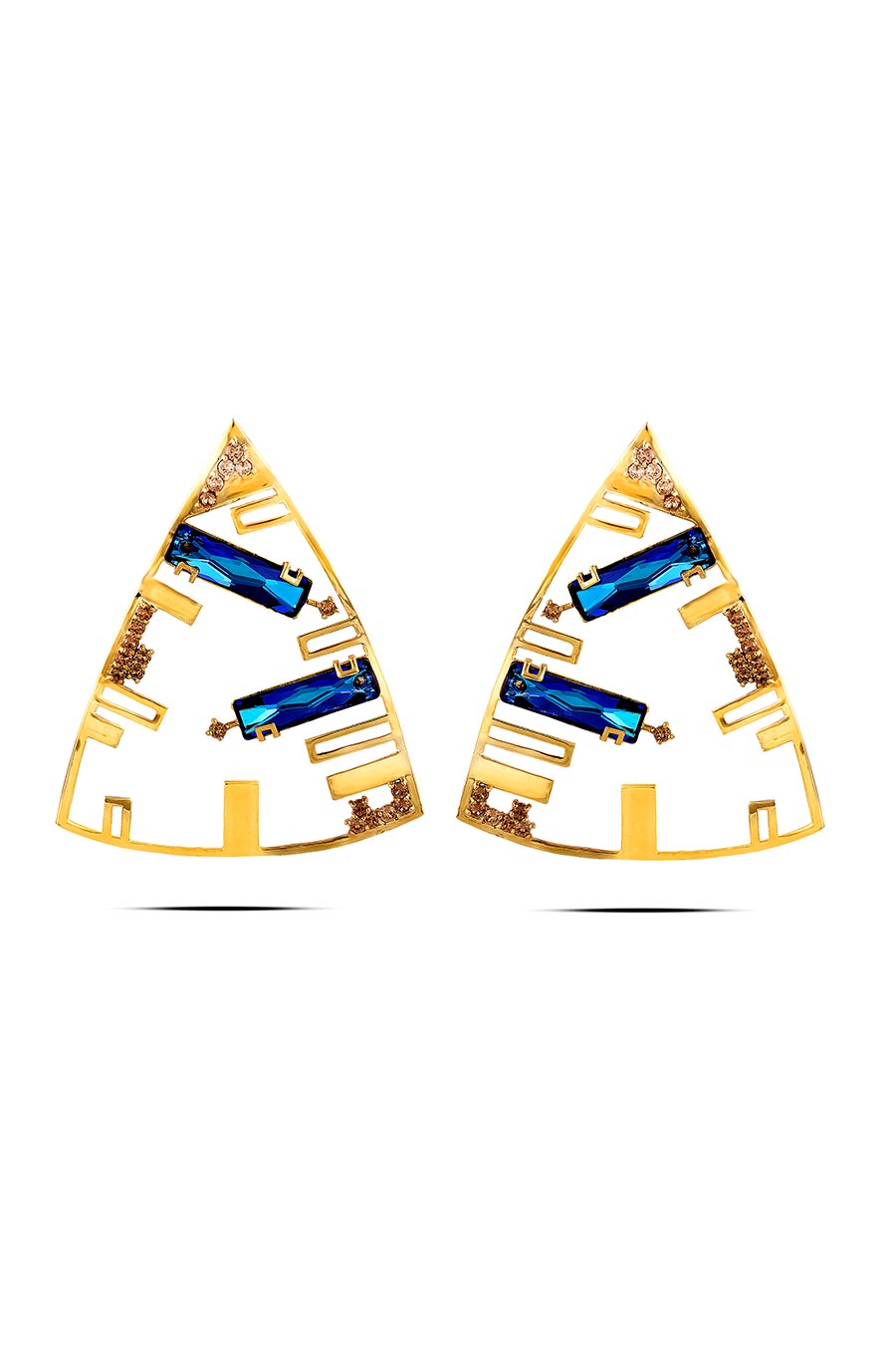 Bermuda Blue Swarovski Dangler Earrings