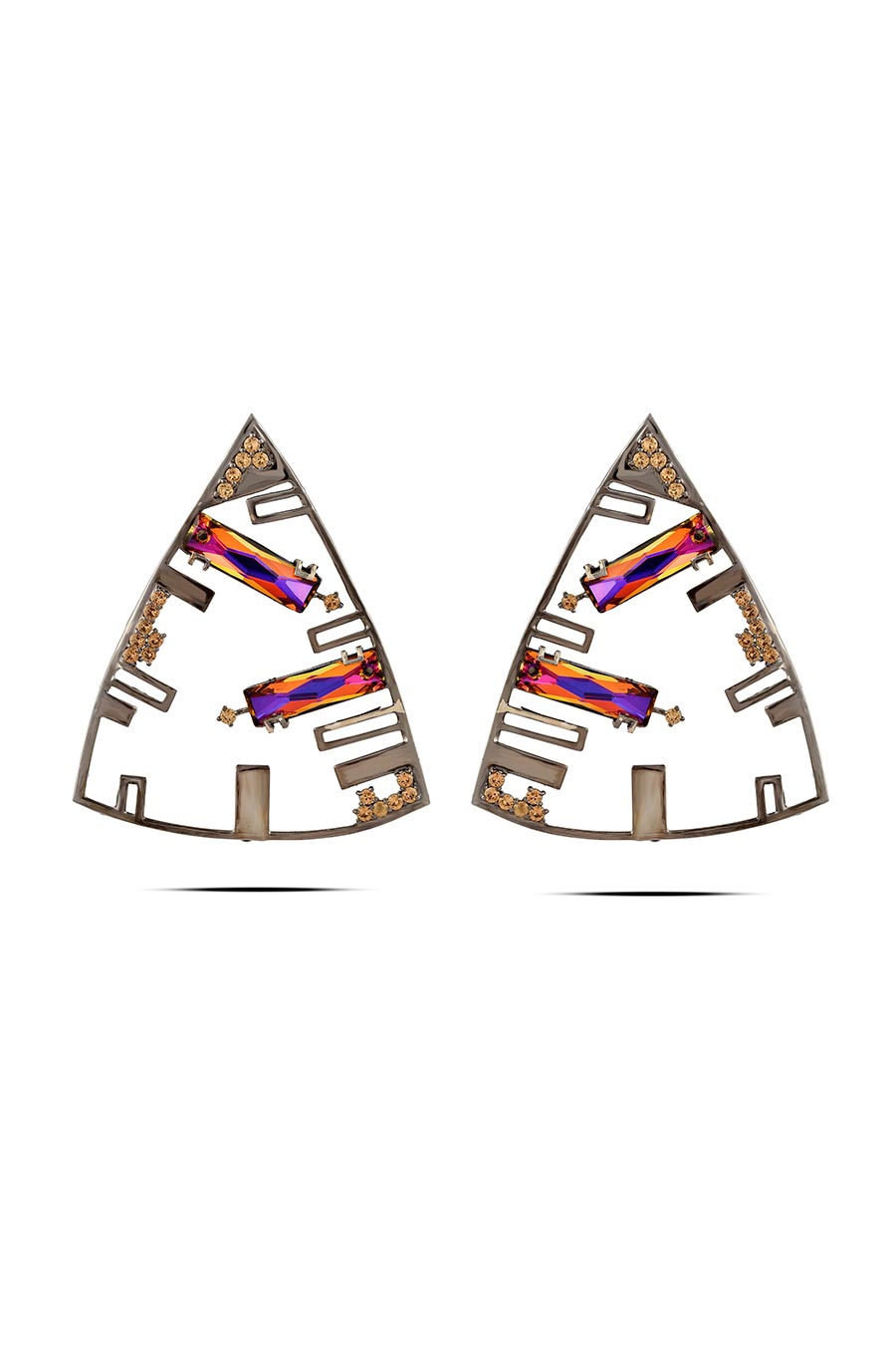 Volcano Swarovski Dangler Earrings