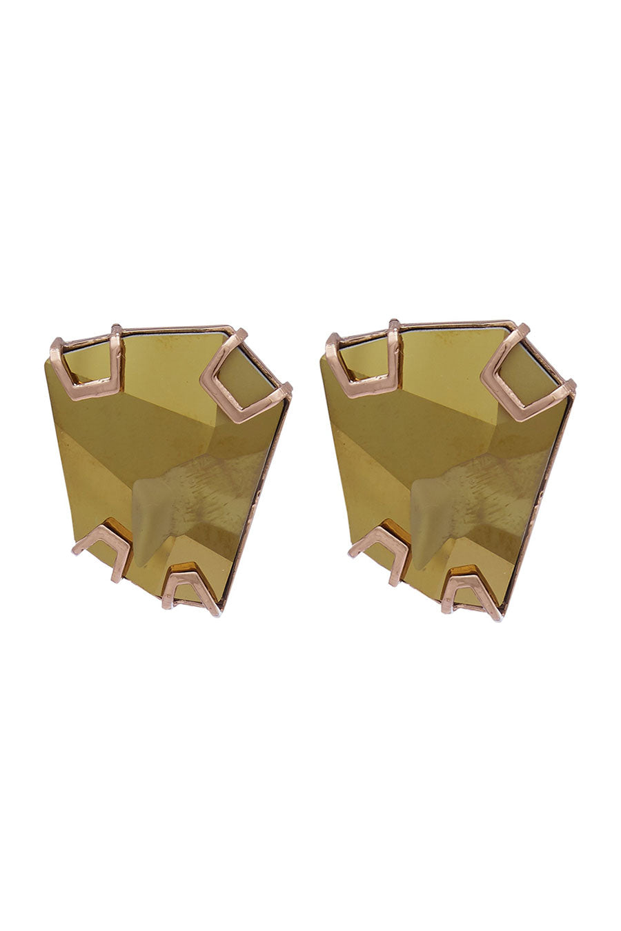 Dorado Gold Swarovski Stud Earrings