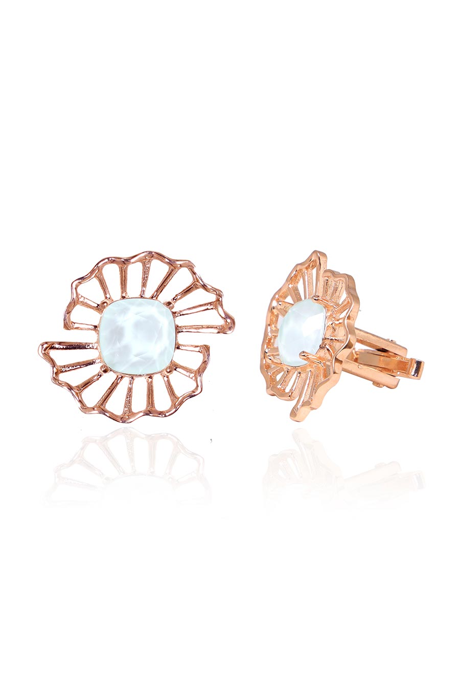 Frozen Blue Swarovski Swing Cufflinks