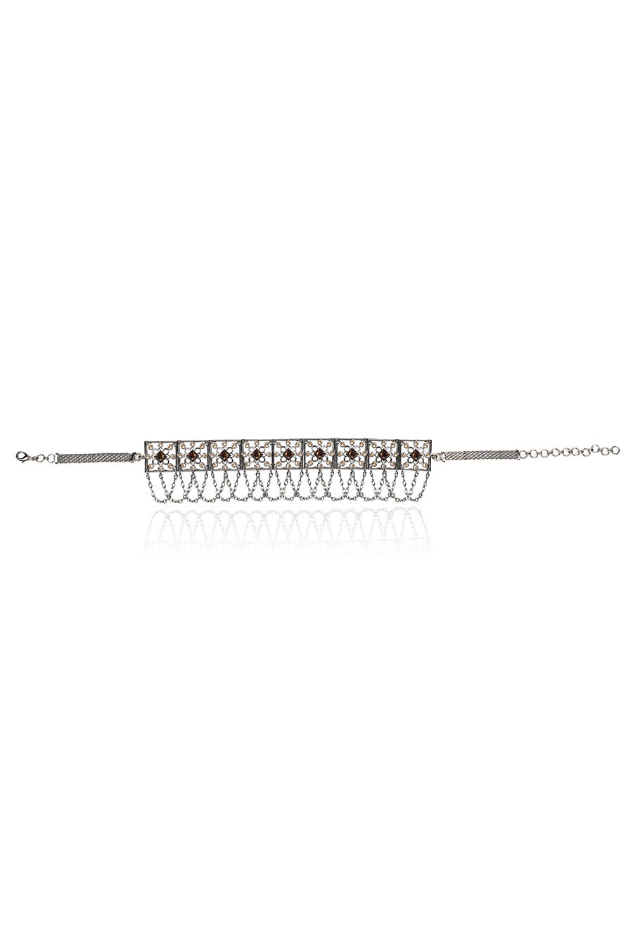 Brown Swarovski Ghoomar Choker