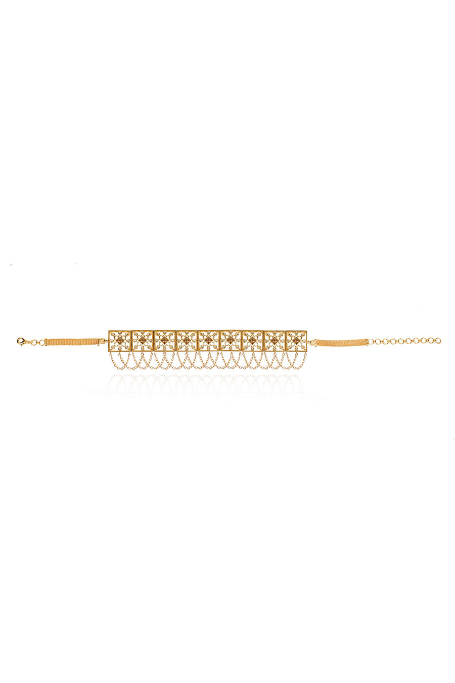 Grey Swarovski Ghoomar Choker