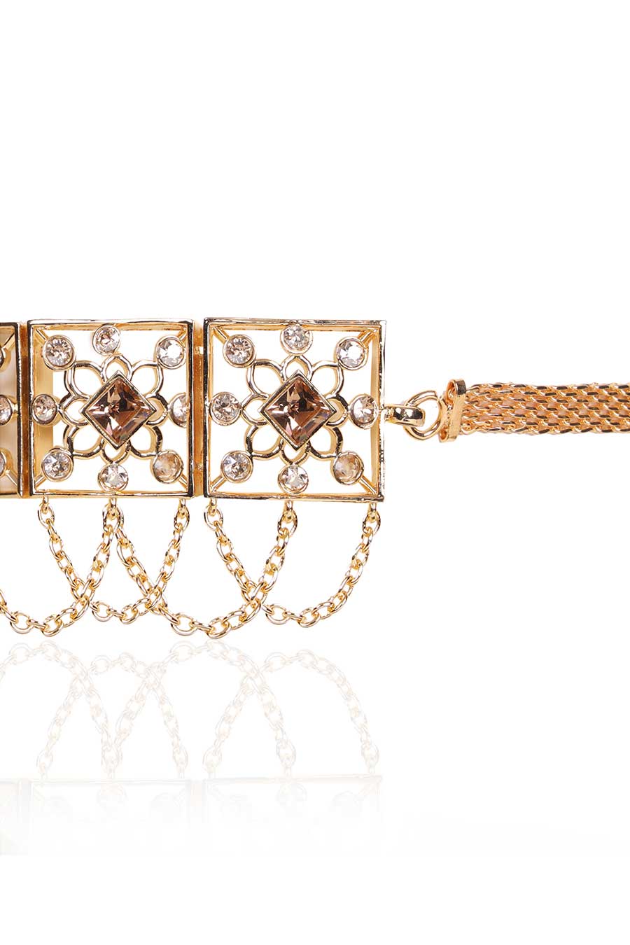 Grey Swarovski Ghoomar Choker