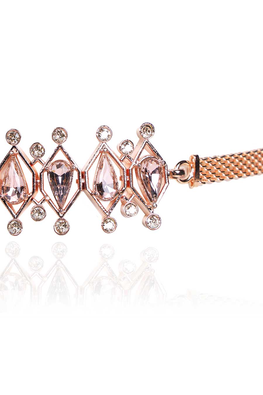 Pink & Rose Gold Swarovski Lambada Choker