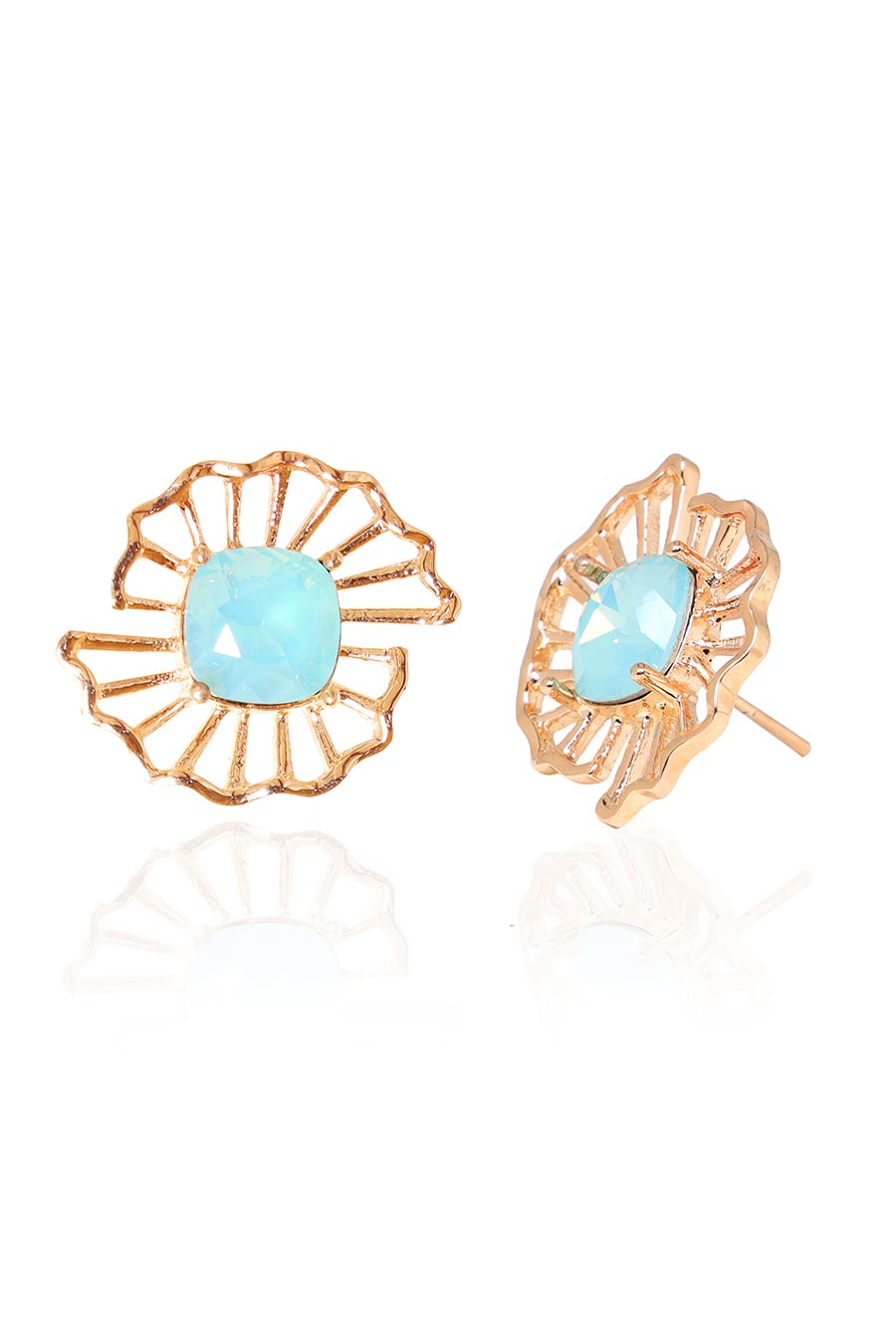 Sea Green Swarovski Barong Stud Earrings